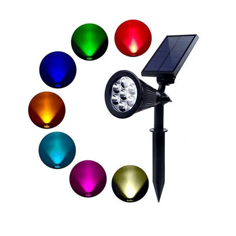 Colorful LED Solar Lawn Lamp Outdoor Patio Lamp Ground Lamp