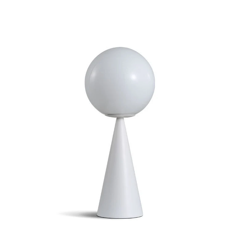 Europe Table Lamp White Glass Ball Desk Lamps Student Glass Ball Table Lamp (WH-MTB-37)