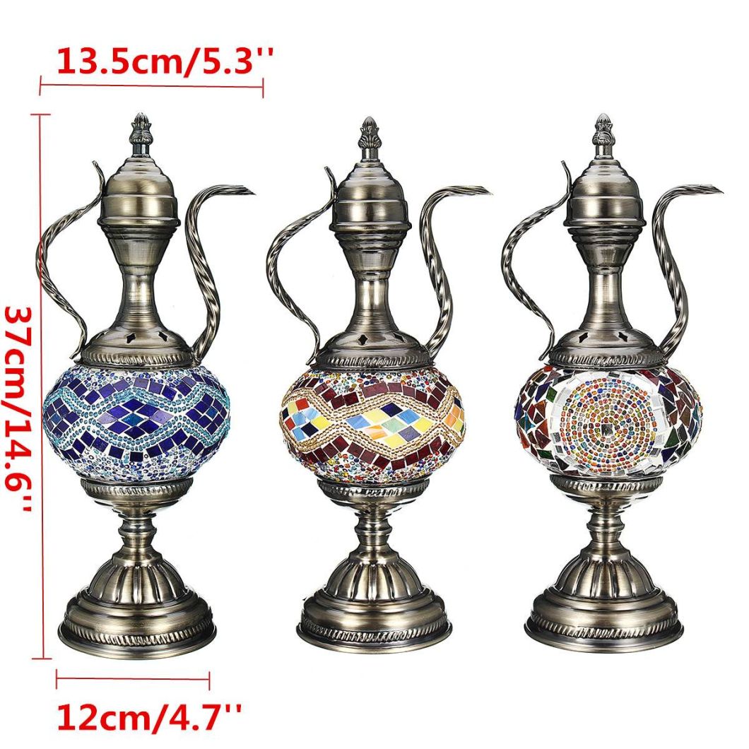 Romantic Table Lamp Decorative Light Turkish Lamp Glass Colorful Handmade Glass Table Lamp (WH-VTB-03)