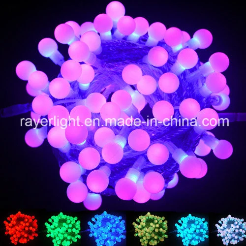LED External Xmas Light Decoration Color Changing LED Ball String Lights