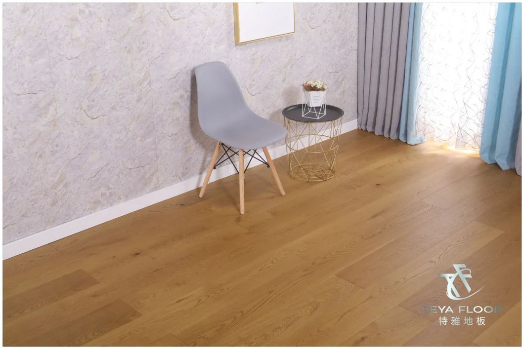 Engineered Wood Flooring /Ash Wood Floor/Household/Commerical/Brushed/UV Oil/UV Lacquer
