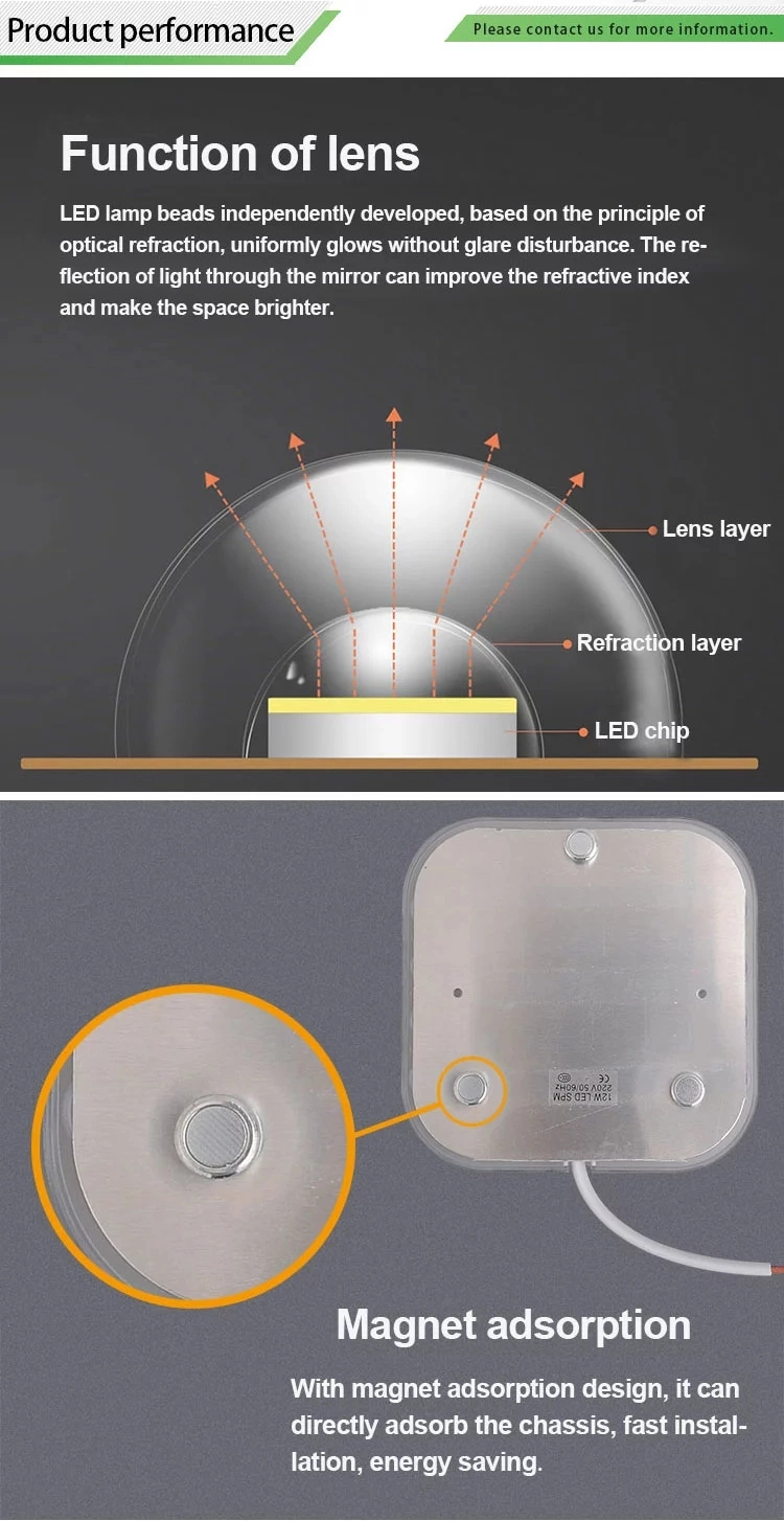 LED Module Source Ceiling Lamp Indoor High Brightness Lighting Ceiling Light Acoustic Light Control