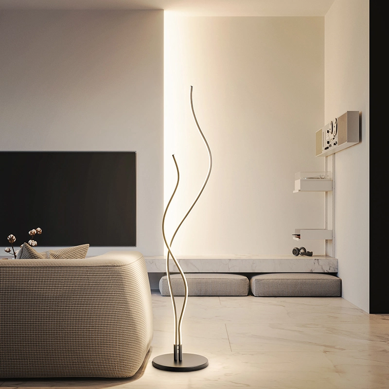 Flower Modern Style Floor Lamp Table Lamp Linear Shape Desk Lamp