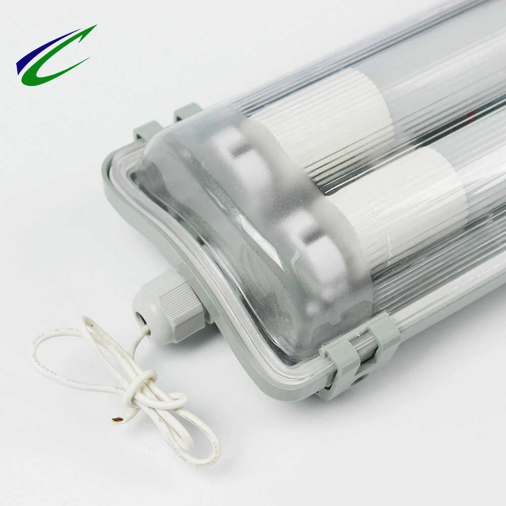 LED Double Tube Light Fluorescent Lighting Fixtures Vapor Tight Light Waterproof Lighting Fixtures