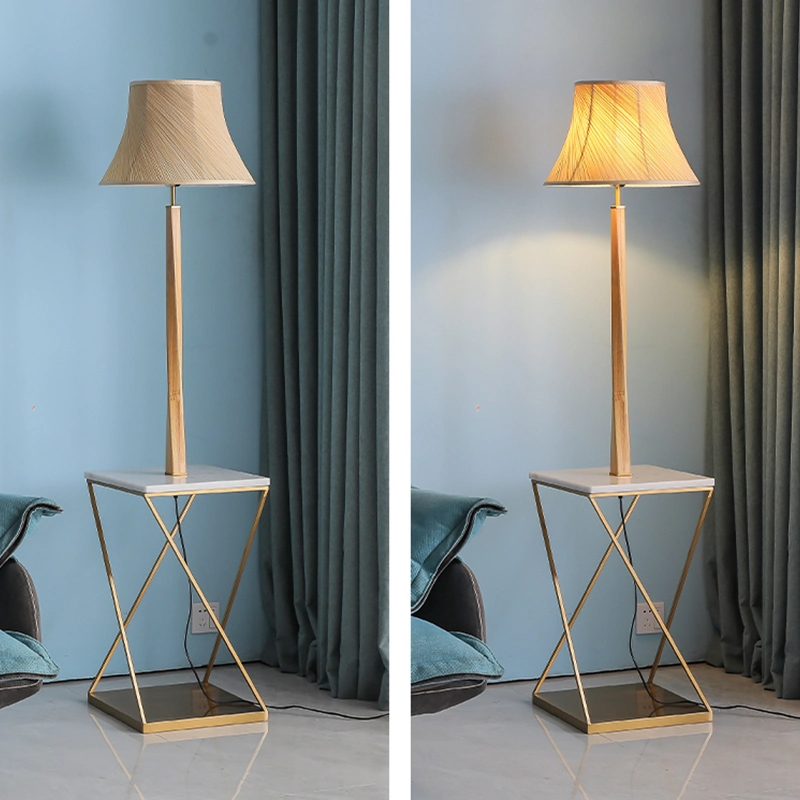 Rural Style Wooden Design Floor Lamp Table Lamp Bedside Lamp