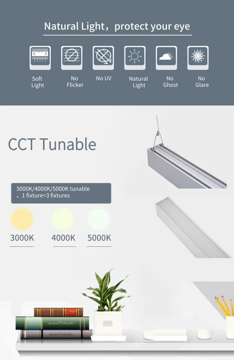 LED Pendant Linear Light up and Down Light for Supermarket Fixture 60W
