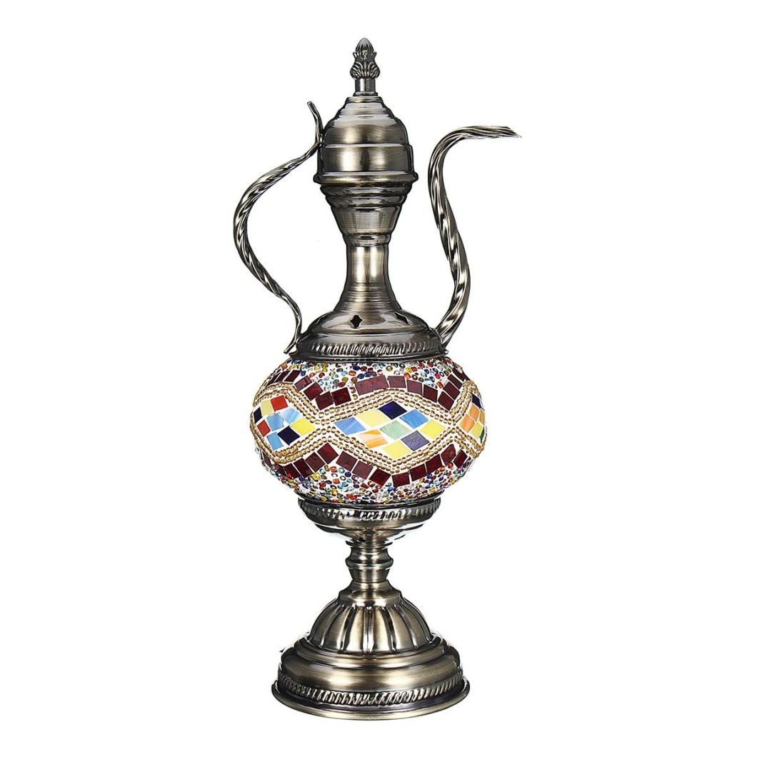 Romantic Table Lamp Decorative Light Turkish Lamp Glass Colorful Handmade Glass Table Lamp (WH-VTB-03)