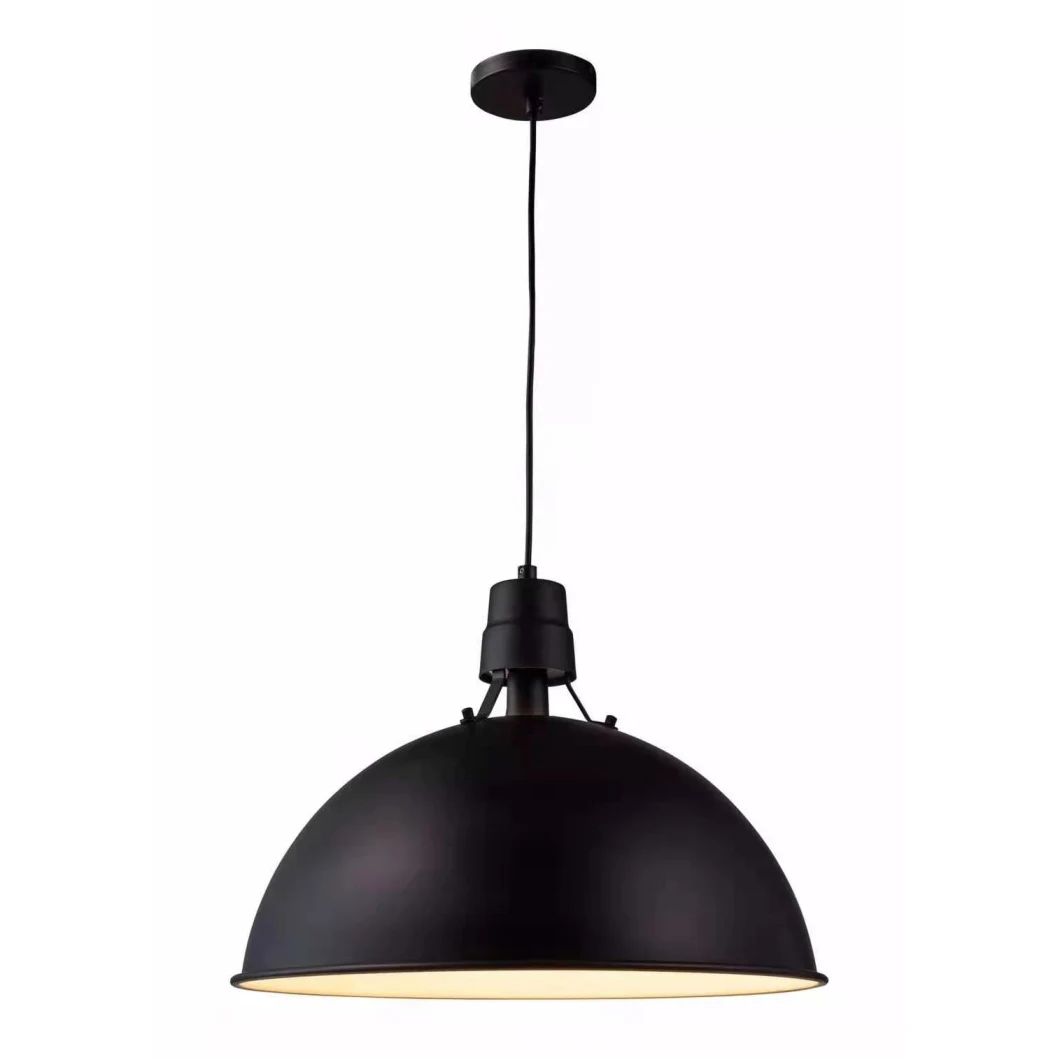 Modern Nordic Industrial Black White Kitchen Decorative Aluminum E27 Hanging Lamp Aluminum Ceiling Chandelier Pendant Light