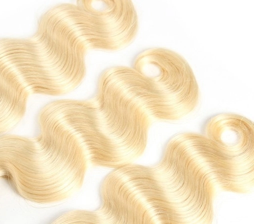 14inch Real Human Hair Weaving Light Blonde #613 Body Wave