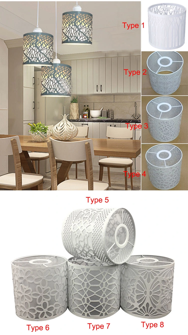 Modern Metal Lampshade Lamp Cover for Ceiling Hanging Lamp Light Curtain Lighting Fixtures Decoration