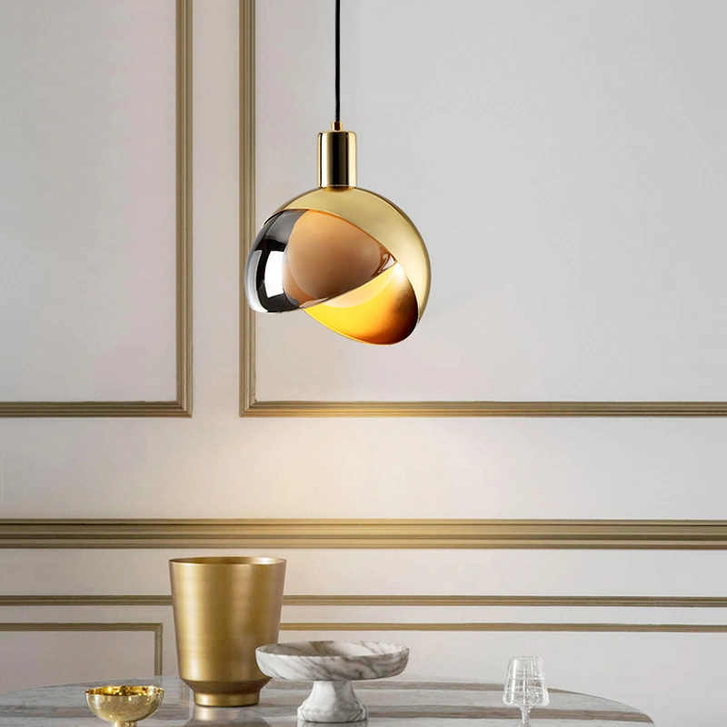 Light Luxury Bedside Lamp Modern Minimalist Restaurant Glass Ball Pendant Lamp