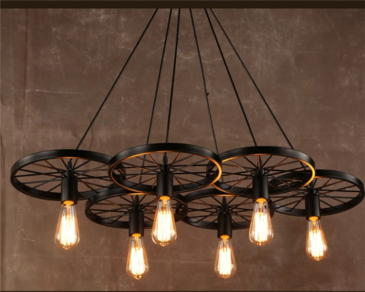 Industrial Hanging Hardware Metals Pendant Lamp Vintage E27 for Kitchen Bar Coffee Light Fixtures