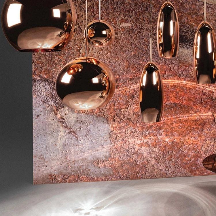 Hot Sale Nordic Round Glass Pendant Lights Modern Creative Chandelier Lamp Plating Glass Hanging Pendant Light