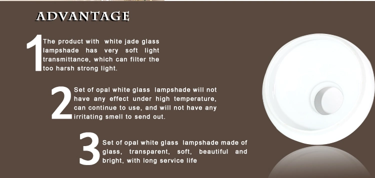 Custom High Quality Opal Glass Lampshade Hand Blown Opal Lampshade