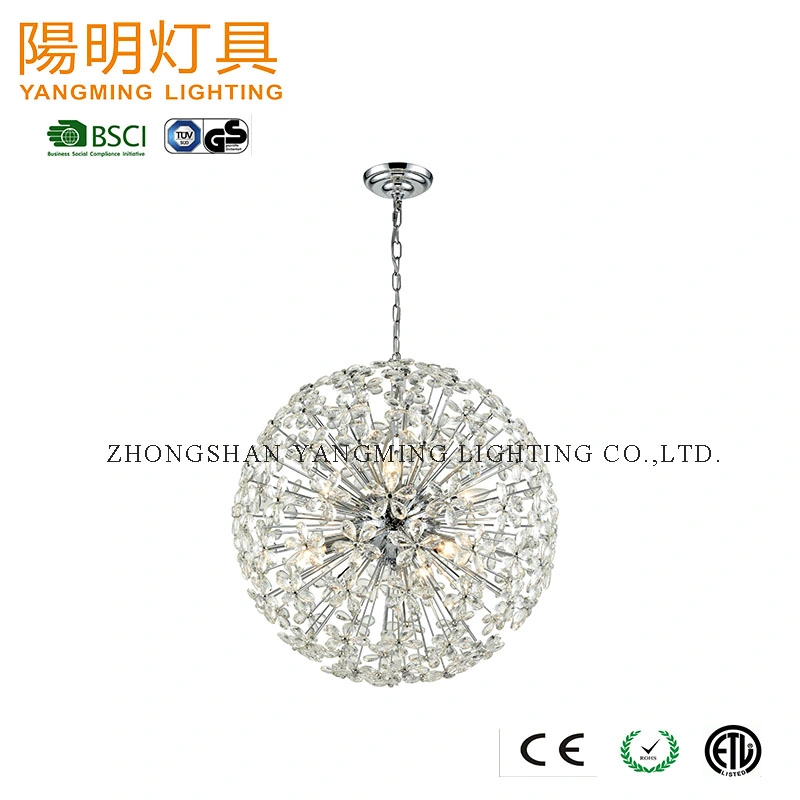 Big Ball High Grade Hotel Project Crystal Chandelier Large Size Pendant Lighting for Hotel Lobby