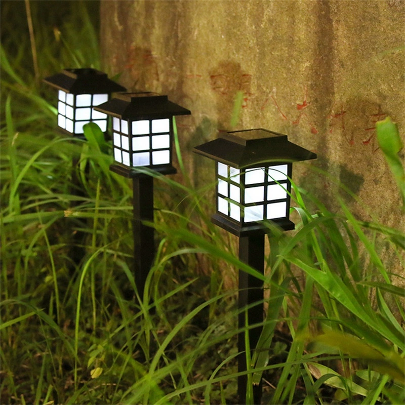Solar Energy Lamp LED Cube House Outdoor Induction Lamp Garden Ground Decoration Landscape Lamp