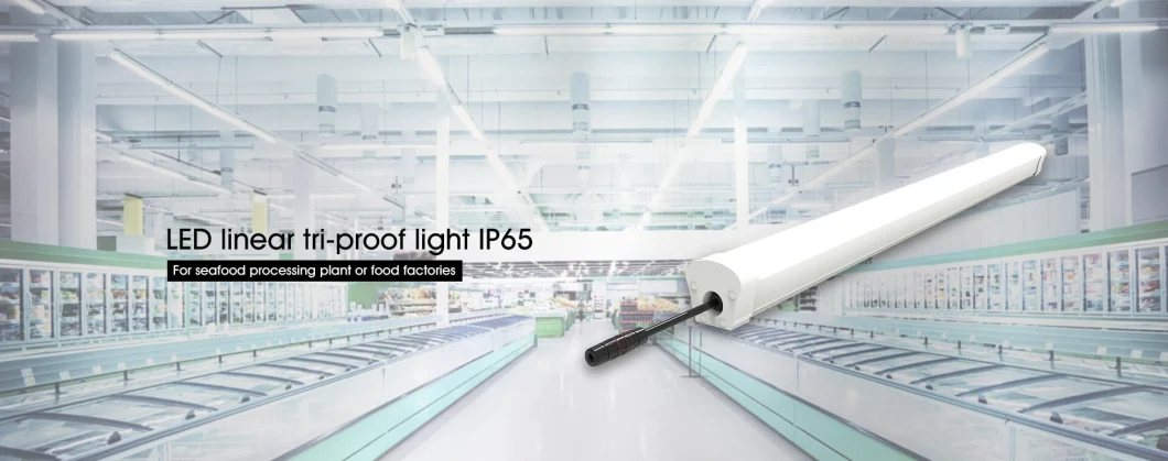 IP65 Waterproof Fixture, Aluminium Tri-Proof Light, Vapor Lamp Fixture Waterproof Lighting Fixture Outdoor Vapor Tight Fixture