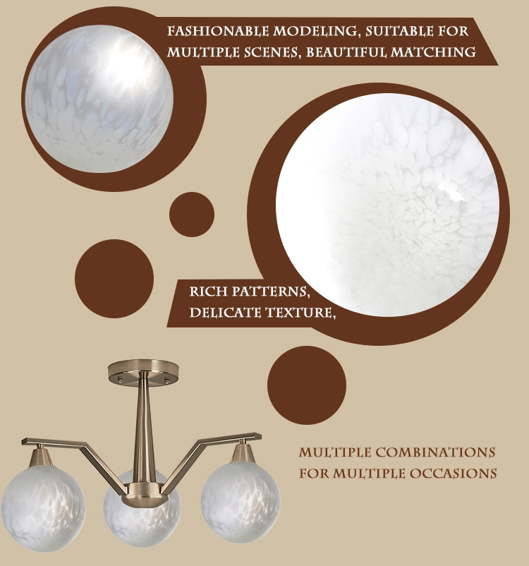 Round Opal White Ceiling Light Glass Lamp Shade