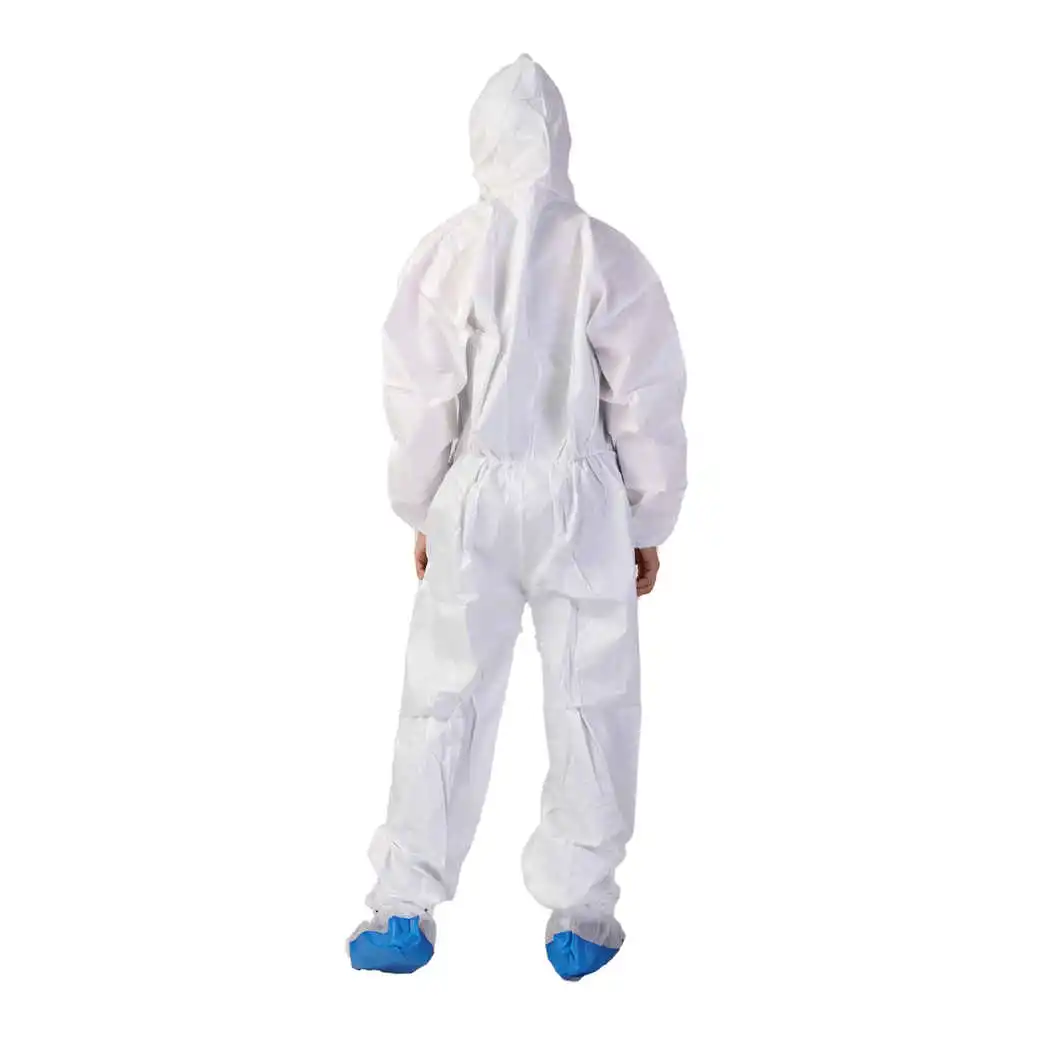 Non Woven Protective Water Proof Chemical Light Industrial Clean Disposable SMS Coverall