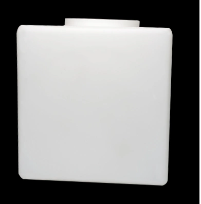 Square Mouth Blown Opal White Glass Square Lamp Cover Light Shade