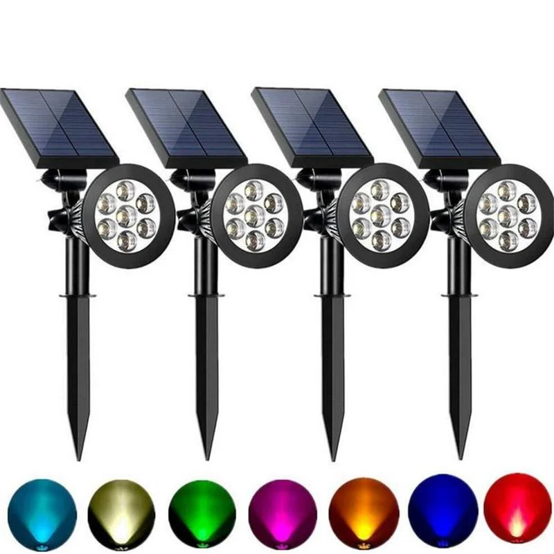 Colorful LED Solar Lawn Lamp Outdoor Patio Lamp Ground Lamp