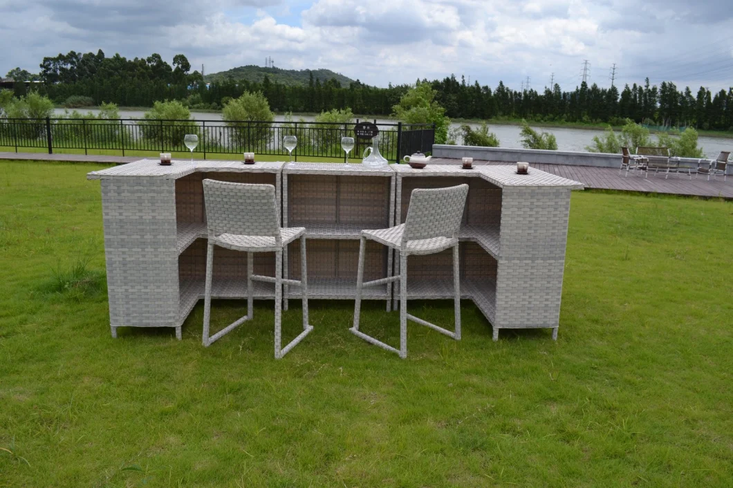 New Design PE Rattan Bar Table Chair Outdoor Leisure Furniture Modern Furniture