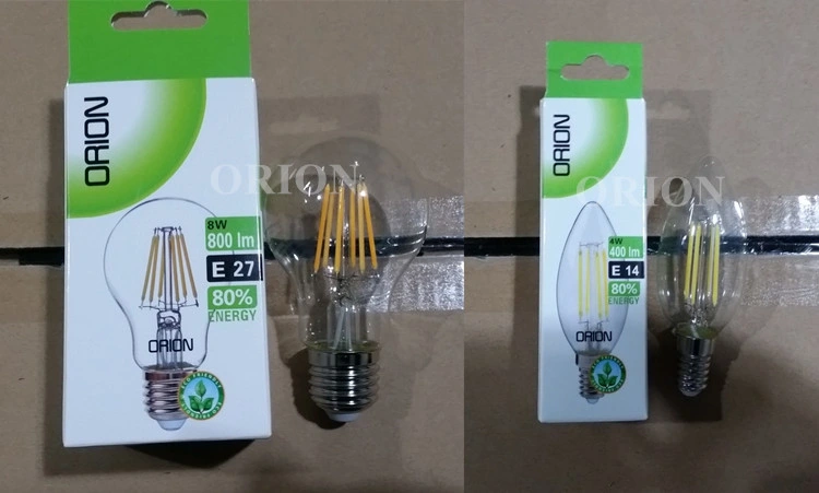 Spiral Filament A19 4W E26 Warm White Flexible LED Filament Bulb for Pendant Lighting