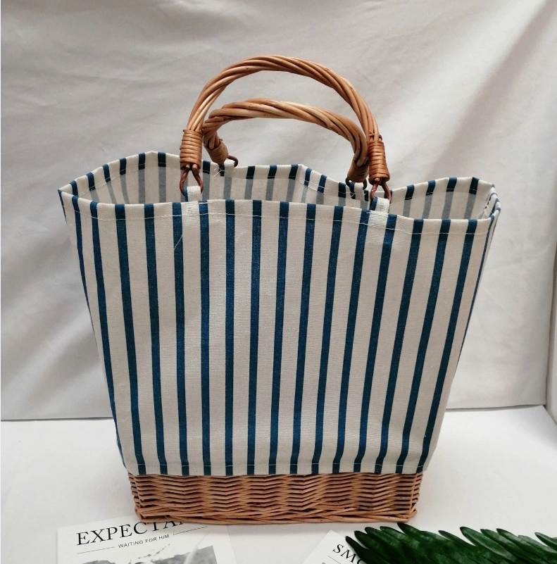 Online Shopping Wicker Handbag Basket Rattan Summer Women Straw Bag