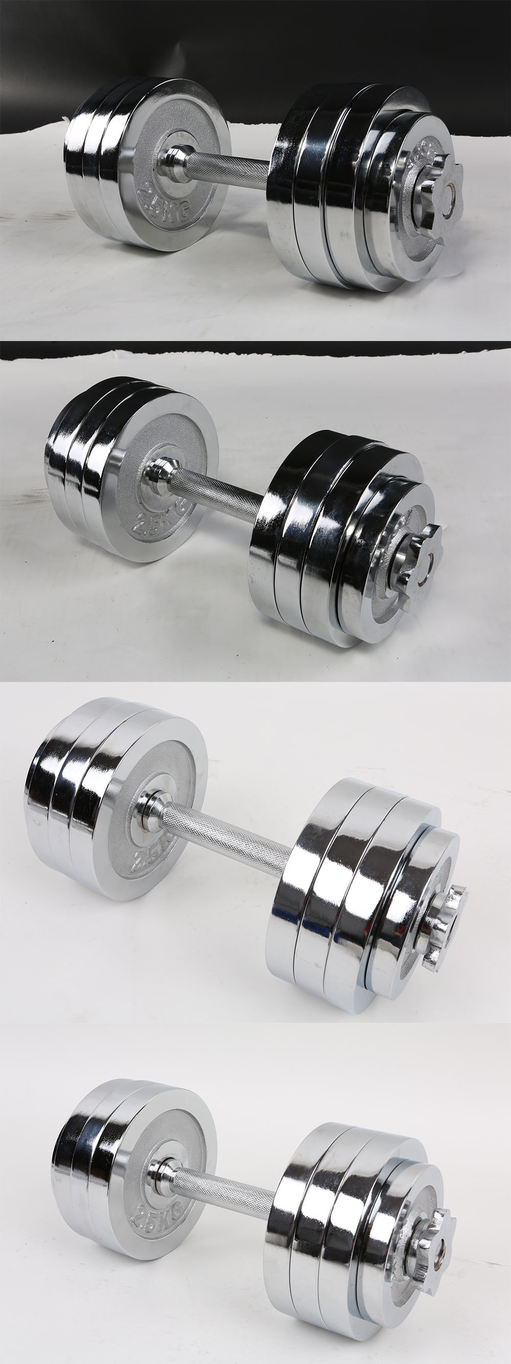 20kg Chromed Dumbbell Sets for Home Workouts and Fitness