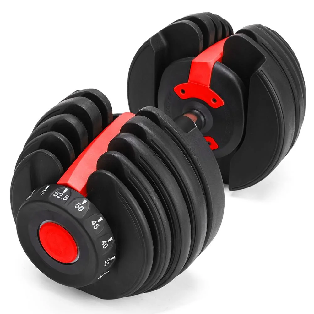 Unisex Household Gymnasium Home Gym Test 40 Kg Adjustable Dumbbells Weights