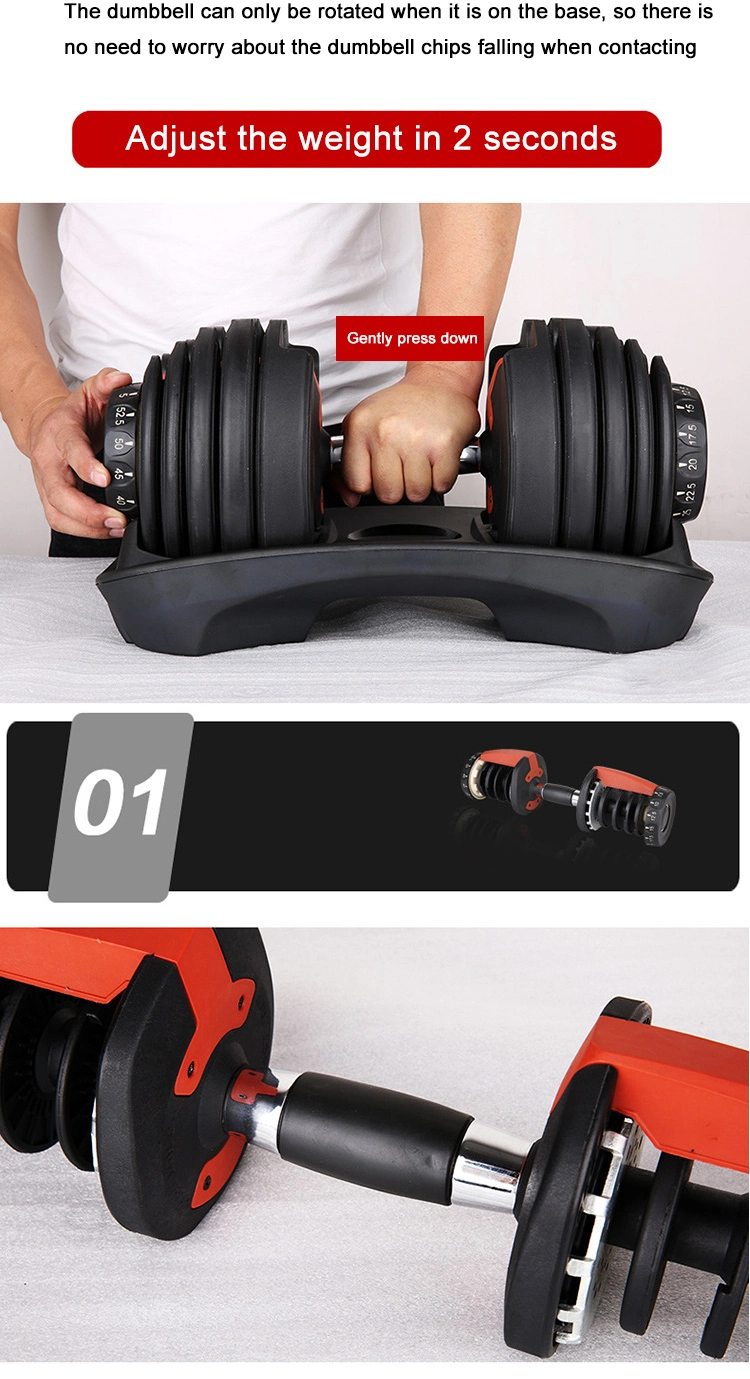 2021 Weight Lifting 24kg 40kg Gym Box Packing Adjustable Other Fitness Accessories Gym Equipment Dumbbell Set
