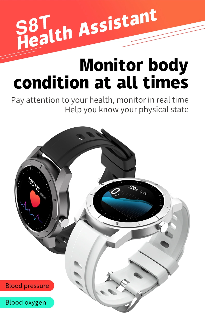 High Quality Smart Watch Health Movement Big Battery Men Women Sports Smartwatches Reloj Inteligente for Android