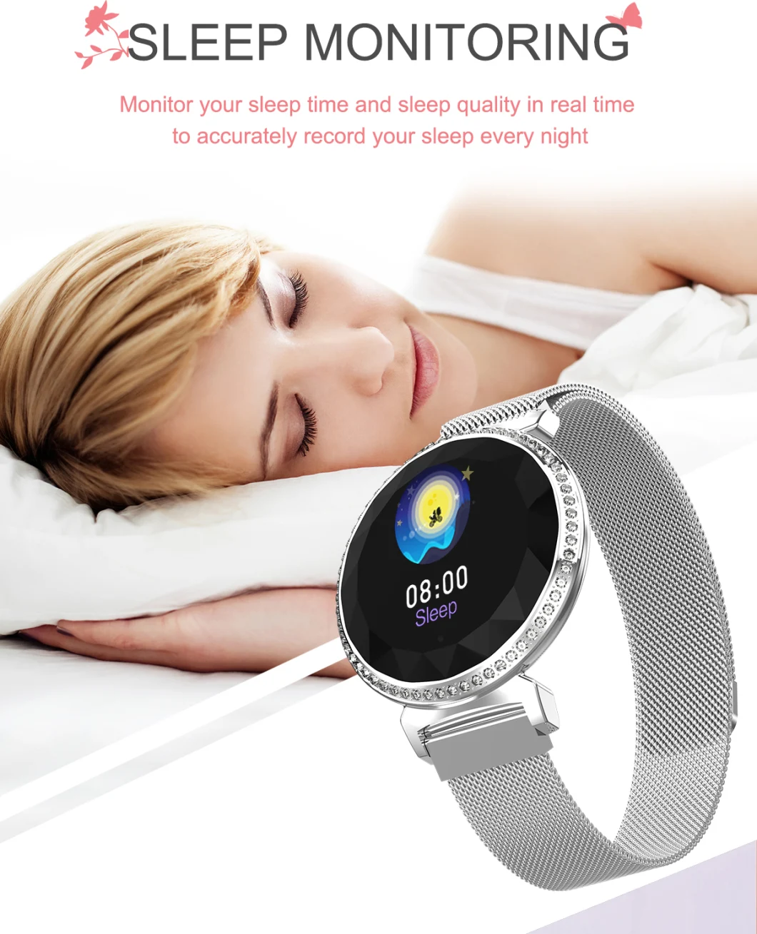 GIF Watches Mc11 Smart Watch Women Fashion Cycle Health Monitoring Multi-Sport Bracelet Smartwatch