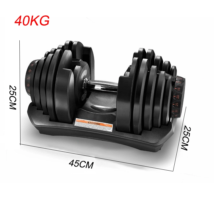 Fitness Body Building Strength Training Gym Adjustable Dumbbell 50lbs 23kgs Weight Lifting