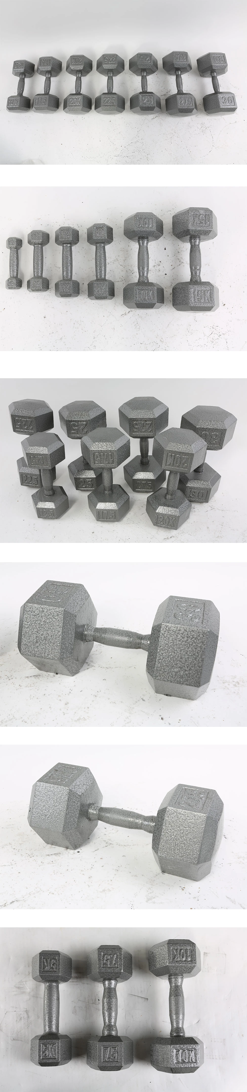 Cast Hex Dumbbells for Gym Sports Outdoor