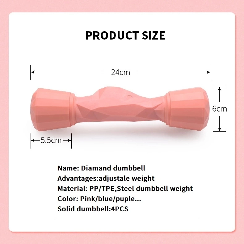 Wholesale Rubber Yoga Women Weights Adjustable 10kg Commercial Dumbbells
