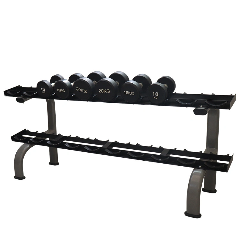 Commercial Fitness Gym Equipment Strength Training Dumbbell Shelf for Home Gym Weight Rack Storage Stand Dumbbell Rack