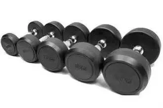 Huiyang Gym Equipment Fixed Rubber Dumbbell OS-F001