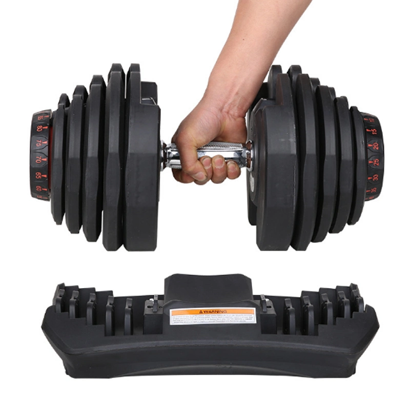Gym Power Weight Lifting Training Automatic Adjustable Dumbbell 24kg 52.5lbs