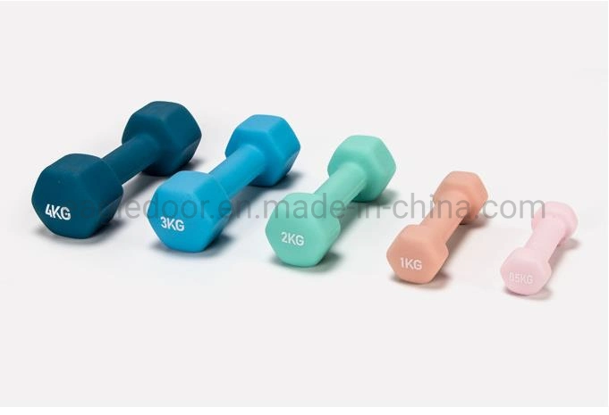 Dumbbell 1pair Colorful Portable Neoprene Dumbbell Hand Weights for Non-Slip Grip 1kg-10kg