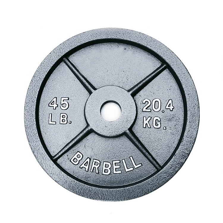 Cross Fit Baking Cast Iron Surface Weight Lifting Plates