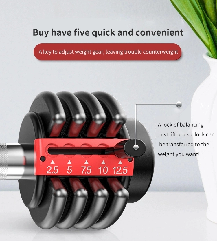 Gym Equipment 12kg Adjustable Dumbbell Set