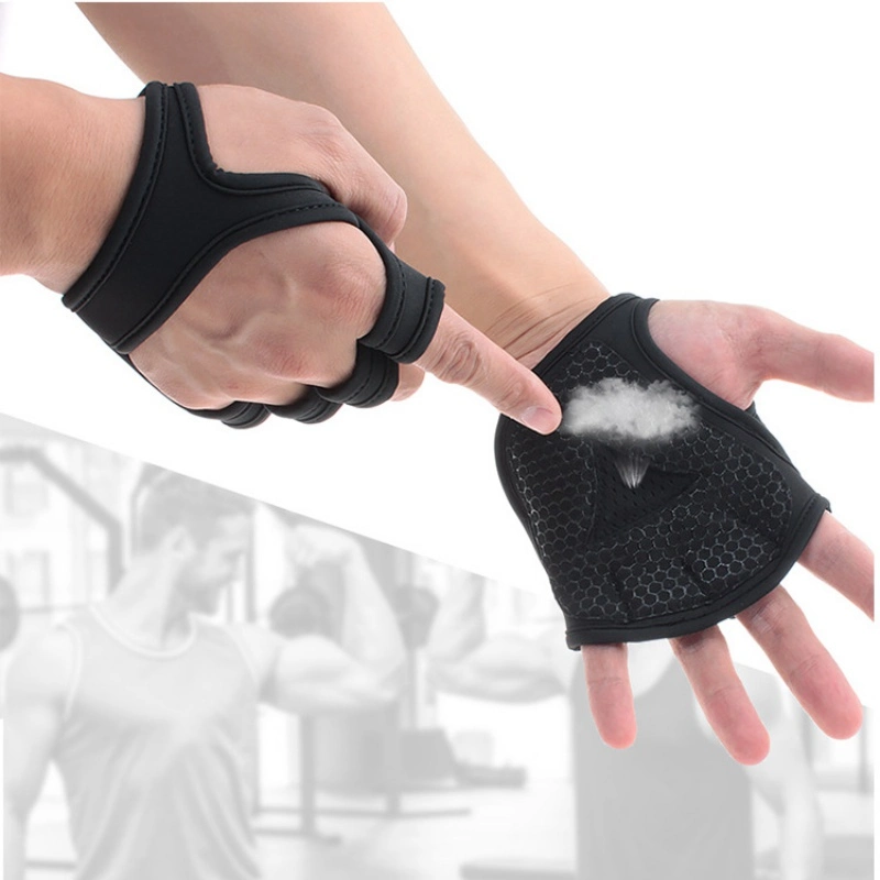 Gym Fitness Gloves Hand Palm Protector Bodybuilding Workout Power Weight Lifting Training Gloves Dumbbell Grips Pads