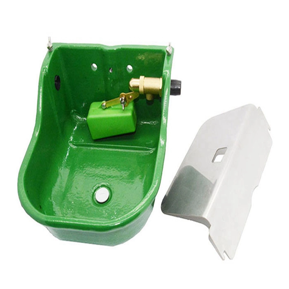Adjustable Water Level Cast Iron Water Trough with Green Powder Coated 3L