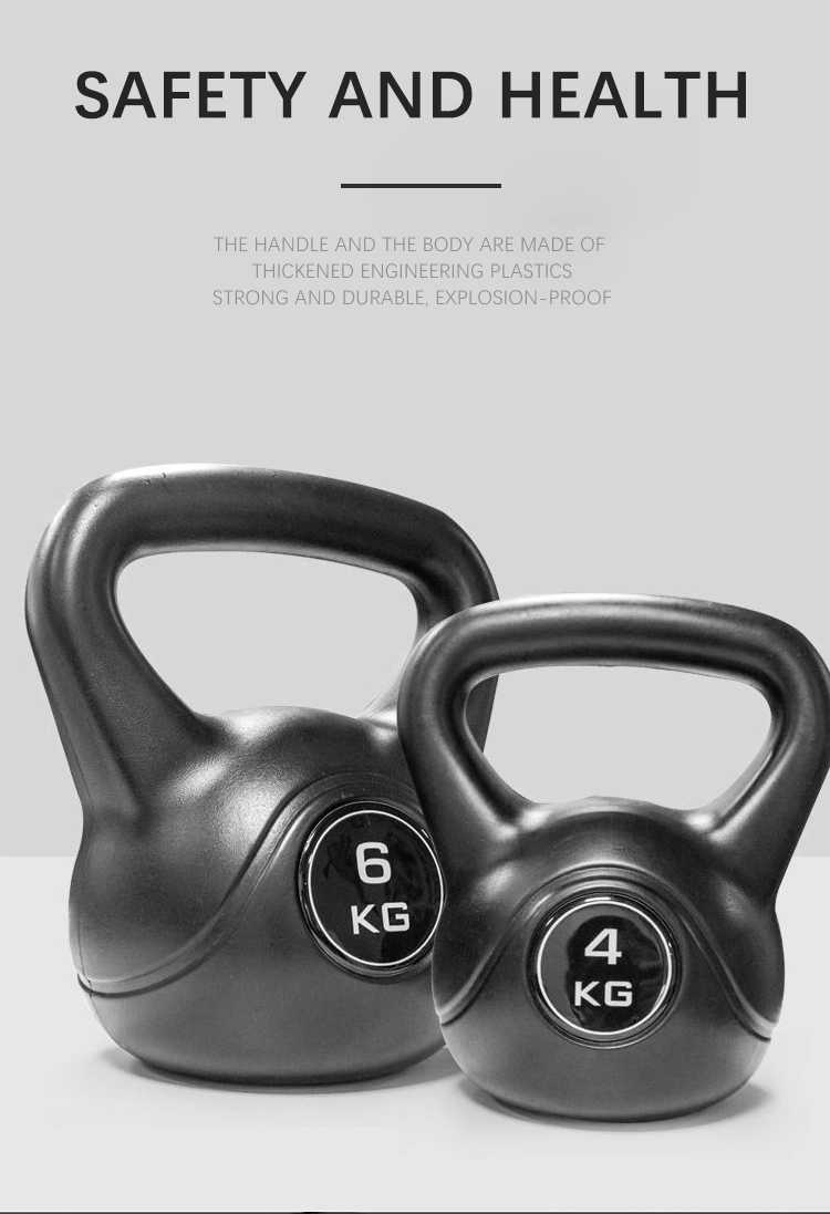 Colorful Gym Workout Fitness Equipment Competition Kettle Bell Painted Cast Iron Kettlebell