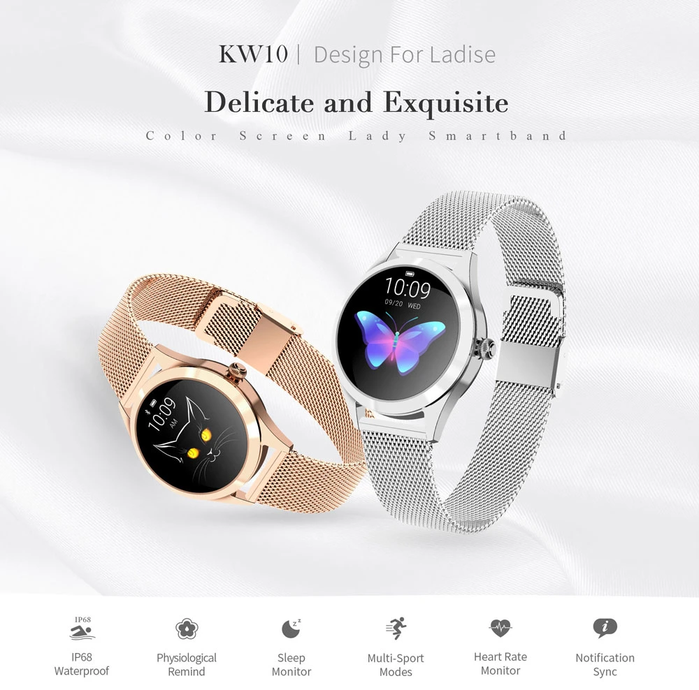 Women Smart Watch an-Kw10 Smartwatches Fitness Health Care Tracker Smart Watch Women Wristwatch