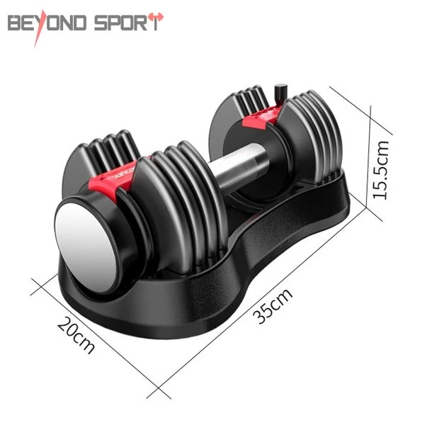 Weight Adjustable Dumbbell Gym Fitness Equipment 25lb Ship to Door Home Gym Exercise Equipment Adjustable Dumbbell Set