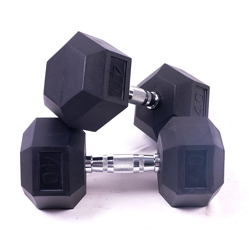 Yugland Rubber Round Dumbbell Exercise 5kg 7.5kg 10kg Dumbbells Home Gym Hex Dumbbell Set