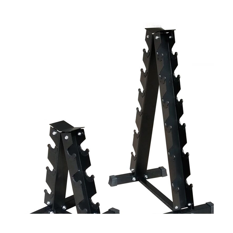 Custom Fitness Workout Gym Basic Equipment Black Dumbbell Storage Rack