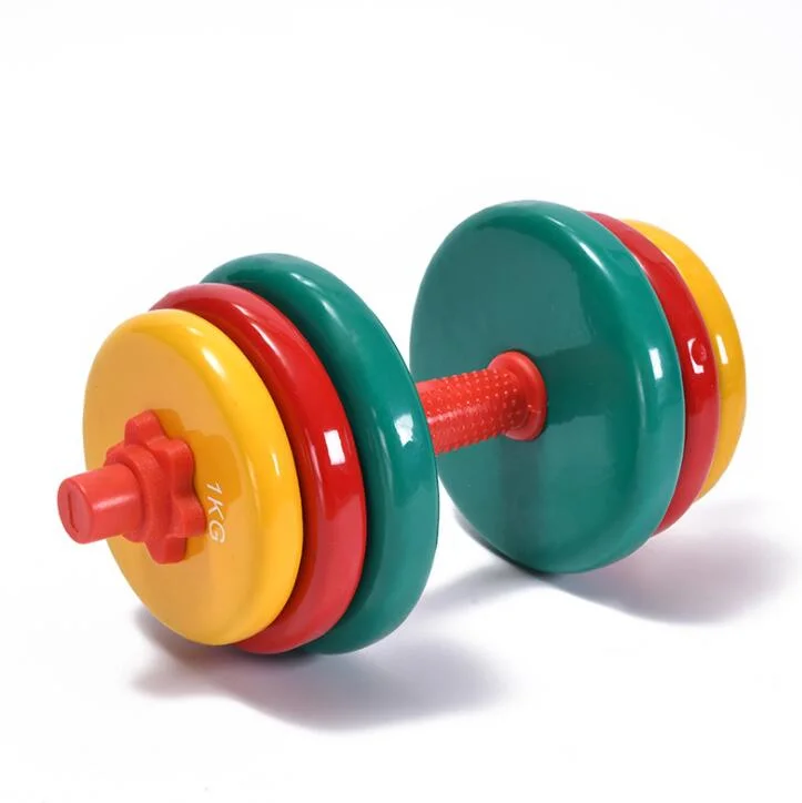 Most Flexible Durable Home Gym Colored Impregnated Plastic Dumbbells Set